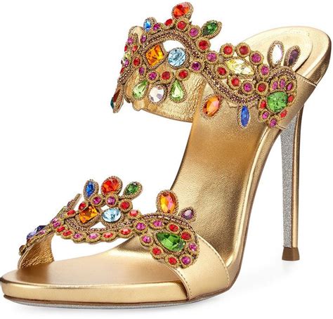 rene caovilla shoes|Jeweled shoes: sandals, pumps, flats and more 